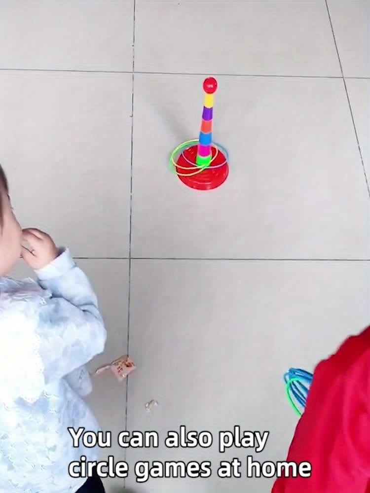 Interactive Children's Game Tower Toys with Throwing Rings for Parent-Child Leisure Games, Halloween Christmas Gift