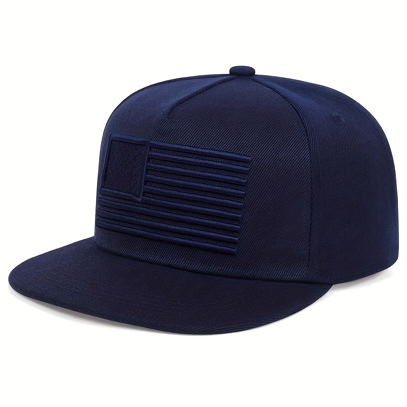1pc Men's American Flag Baseball Cap, Hats For Outdoor Sports, Men's Hats