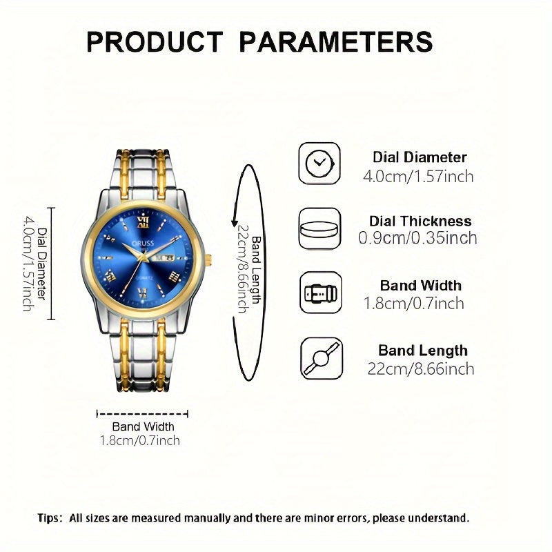 Classis Men's Watch Waterproof Luminous Durable Business Sports Wrist Watch, Ideal choice for Gifts