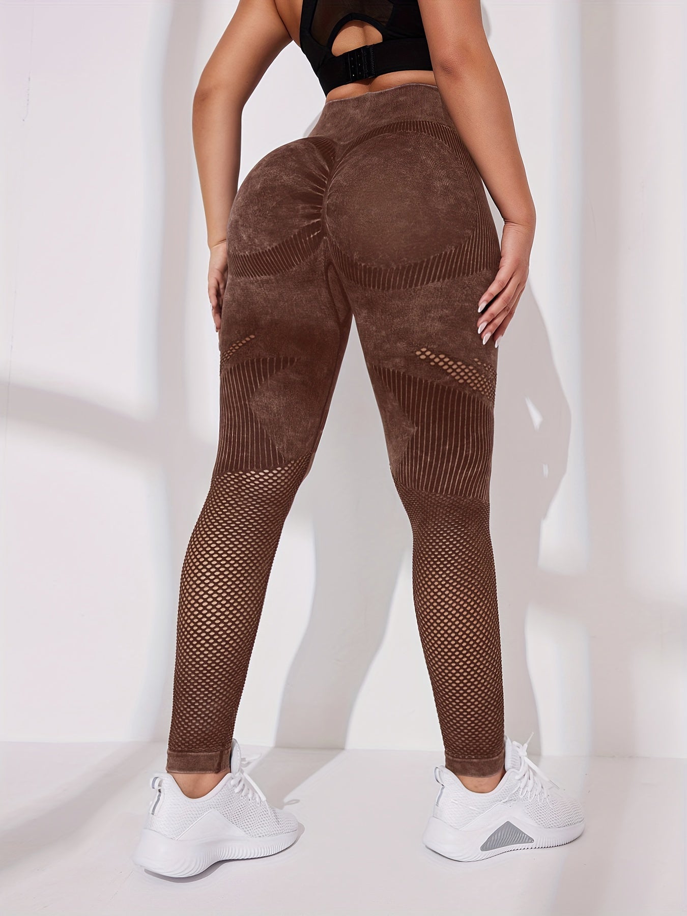 Women's High Waist Yoga Leggings - Elastic and Breathable Fitness Pants for Sports and Activewear