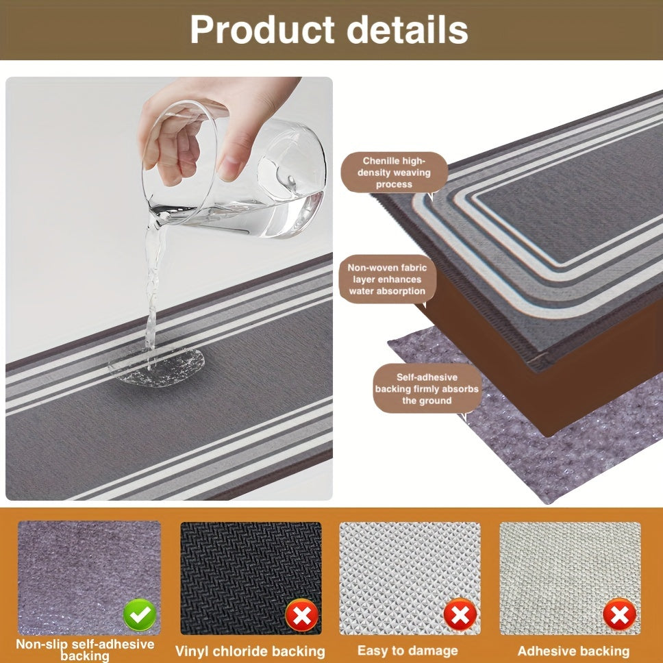 7/14pcs Stair Treads For Wooden Steps Indoor, Carpet Stair Treads Non Slip For Your Family And Pets, Peel And Stick Edging Stair Runners Rugs, 8x30inch