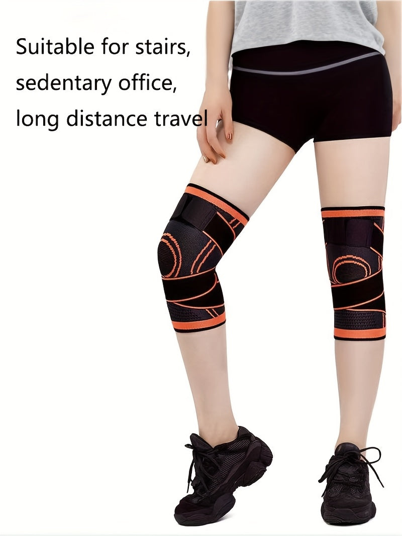 1pc Strap Knee Protector Sports Knee Support Adjustable Compression Breathable Joint Protection Sports Knee Protector Strap Compression Basketball Running