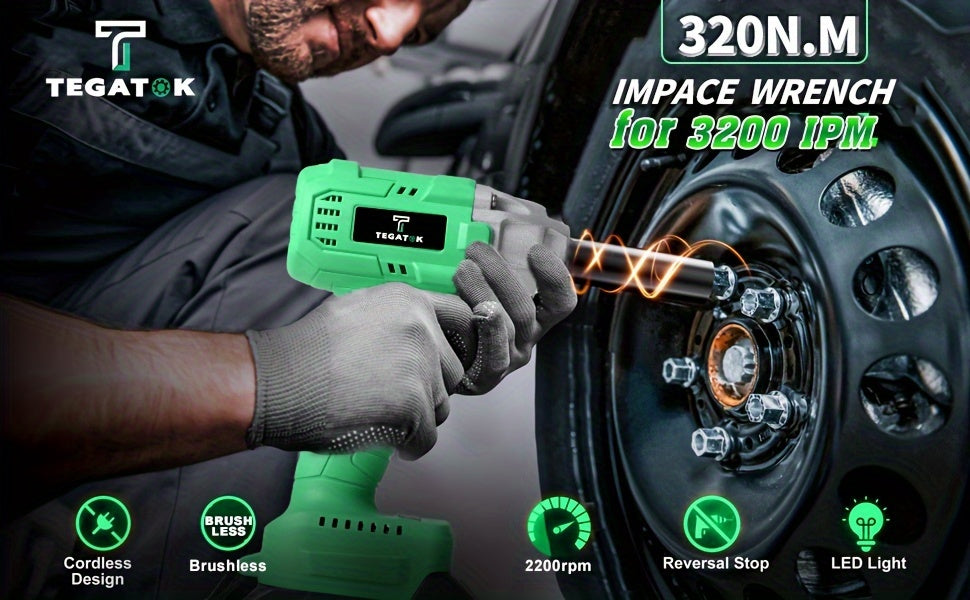 High-Torque 20V Cordless 1/2-Inch Impact Wrench