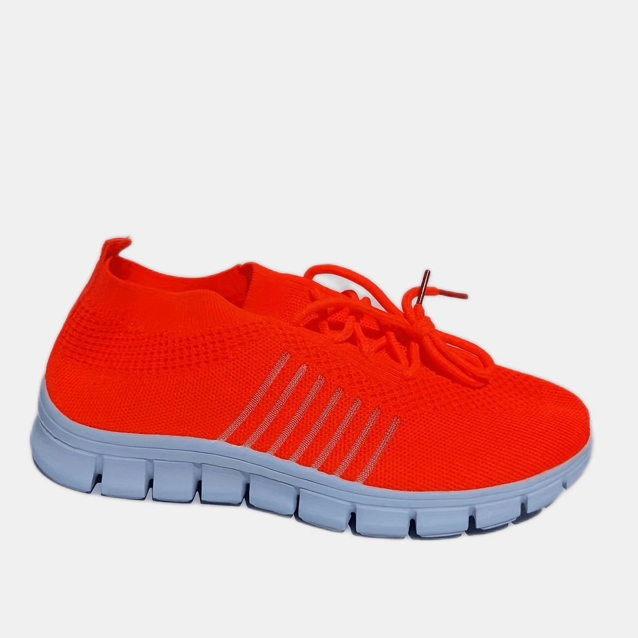 Women's Knitted Sports Shoes, Breathable & Lightweight Low Top Running Sneakers, Casual Outdoor Gym Jogging Trainers Plus Size