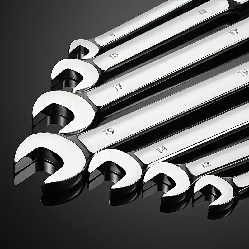 10mm Flexible Head Ratchet Wrench - Dual-Purpose, High-Index Plastic, Silvery - Essential Automotive Hand Tool