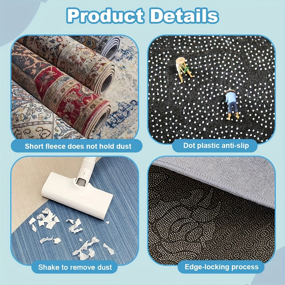 Washable Area Rugs Made of Geometric Black And White Velvet Material, Suitable for Living Rooms And Bedrooms. These Ultra-Soft Retro Dining Room Rugs Are Non-Slip And Low Pile, Perfect for Home Office Decor And Kitchen Entryw