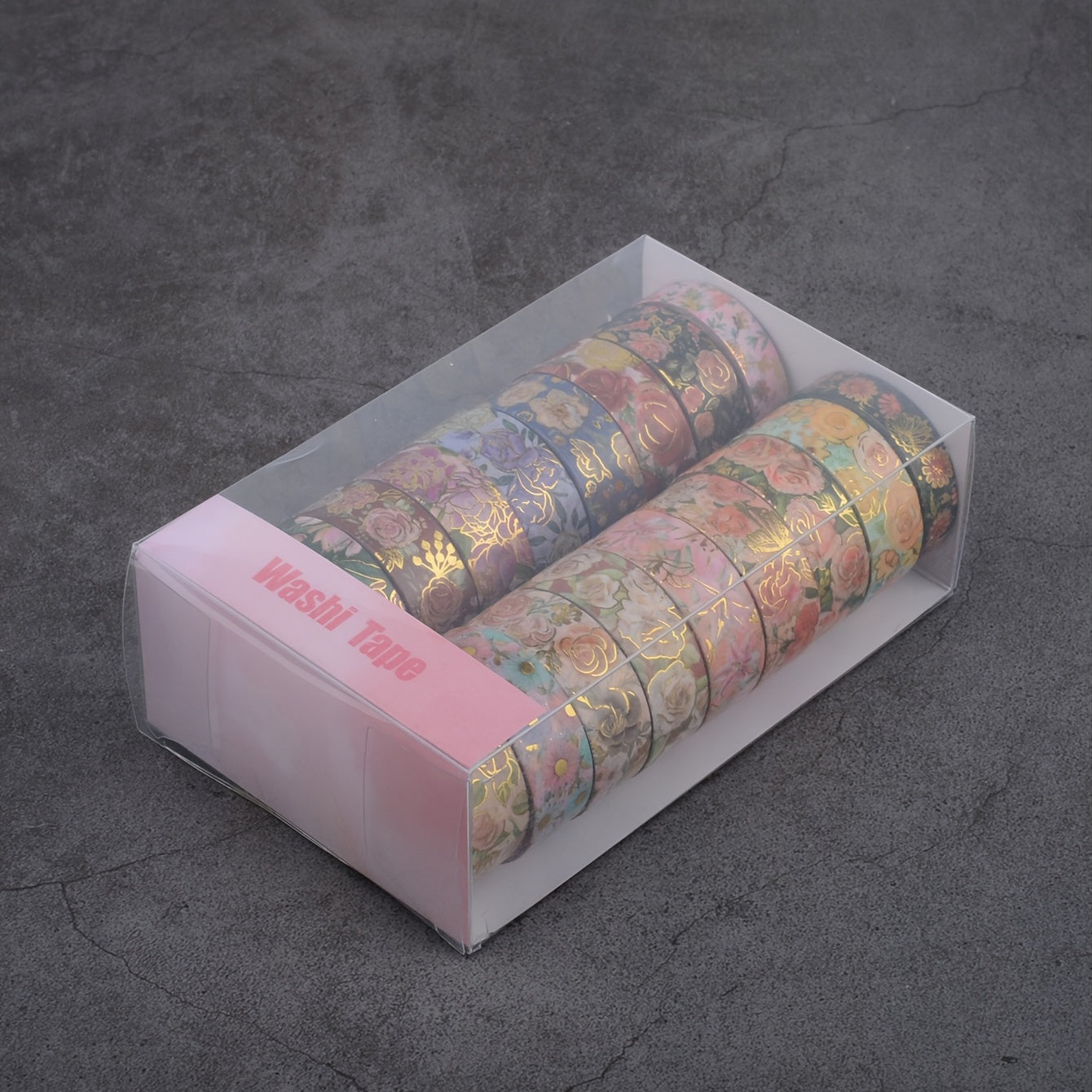 18 Rolls of Vibrant Floral Pattern Washi Tape - Perfect for Crafting, Scrapbooking, and DIY Projects - 3m/118in Long, Non-Waterproof, Easy to Tear and Reusable