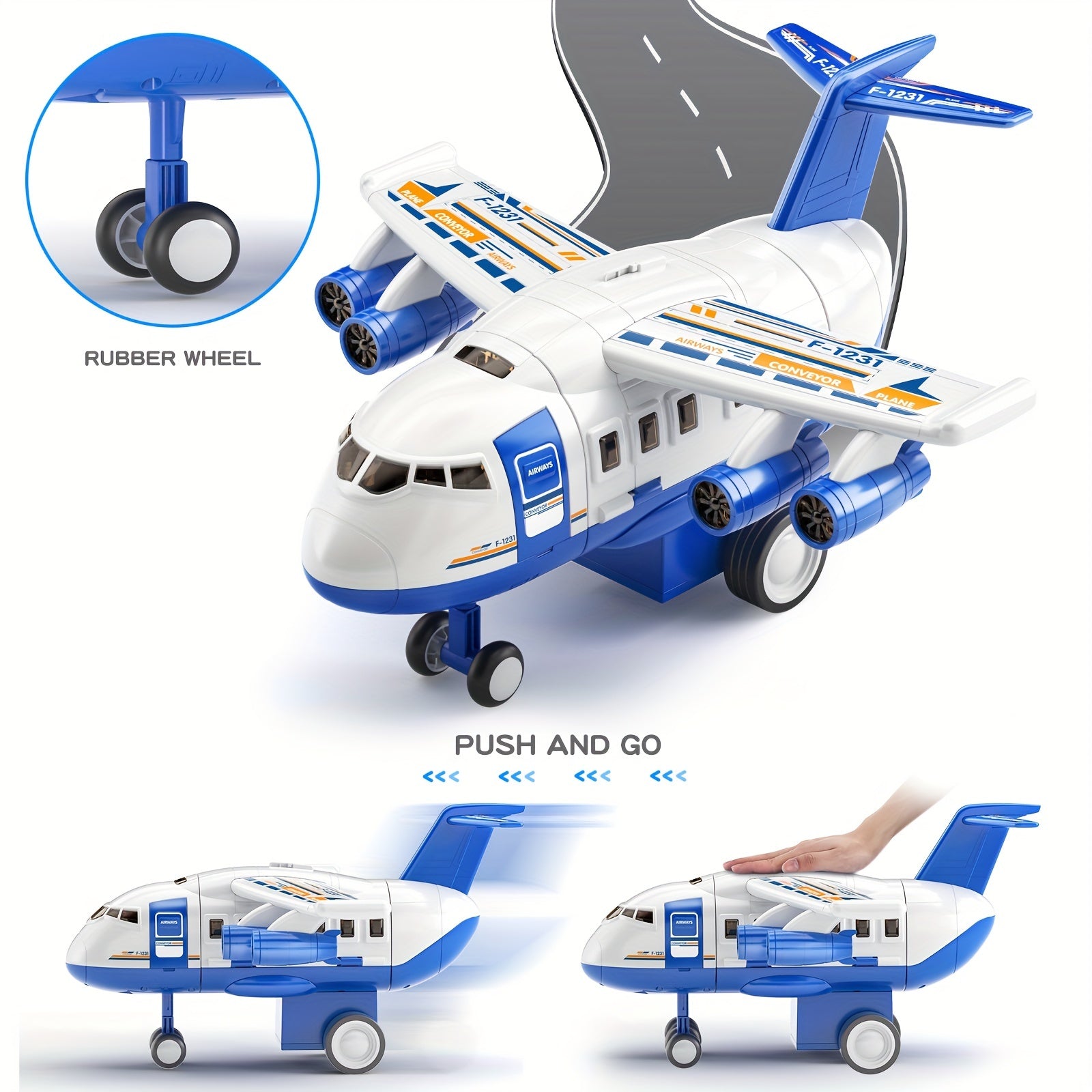 Home Kids Airplane Car Toys Simulation Inertia Aircraft Music Stroy With Light Passenger Plane Diecasts Kids Educational Toy