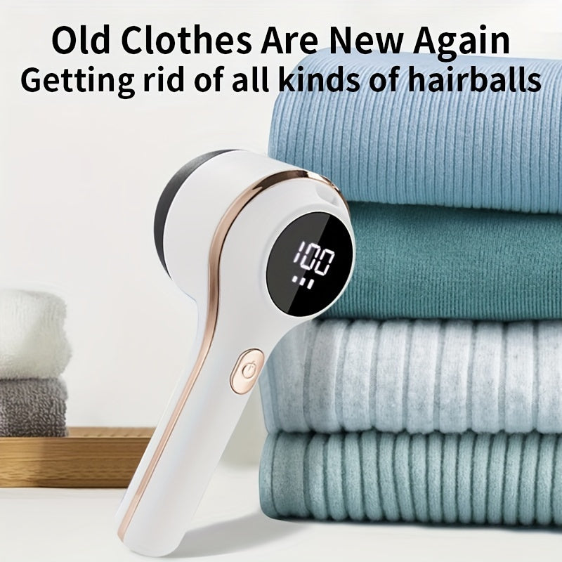 Rechargeable Fabric Shaver - Electric Lint Remover for Clothes, Sweaters, and Plush Toys with Safe Mesh Protection and Portable Design