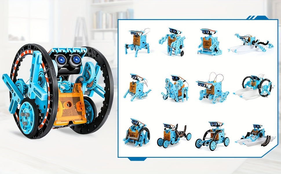 13-in-1 STEM Projects Solar Robot Toy for Kids Ages 8 9 10 11 12 Years Old, Building Science Educational Toys Birthday Gift for Kids Boys Girls