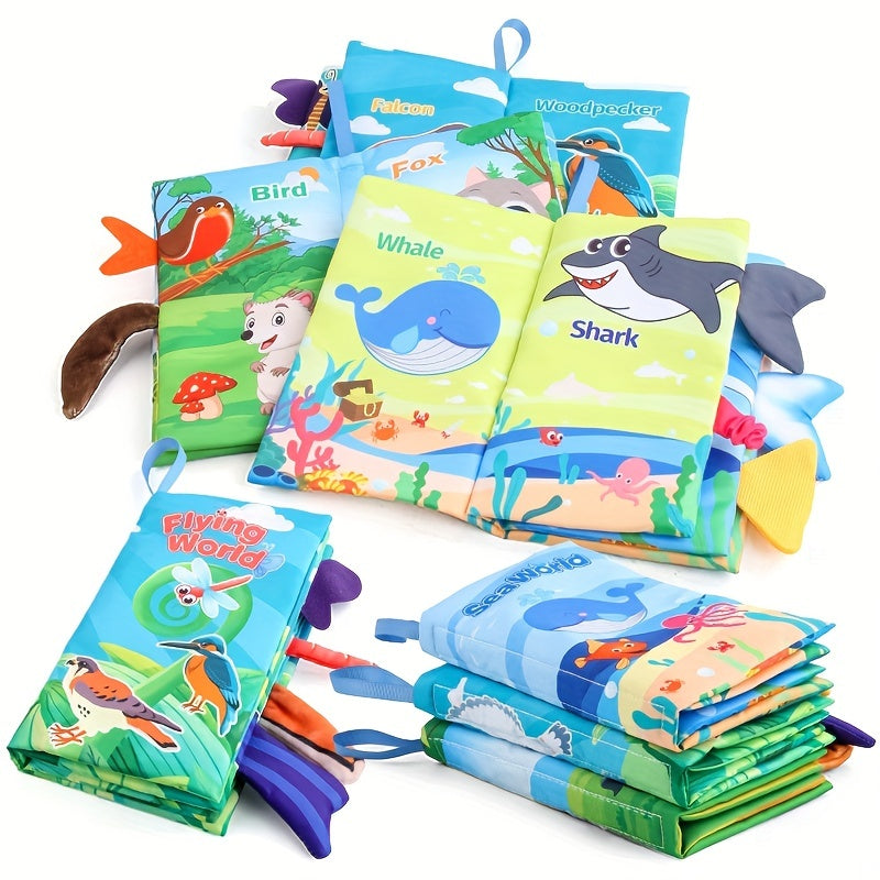 Books - Toys Gifts Touch Feel First Cloth Crinkle Soft Books Tummy Time Toyslearning Sensory Toys Stroller Toys Christmas Halloween Thanksgiving Giftschristmas Stocking Stuffers, Christmas Stocking Stuffers
