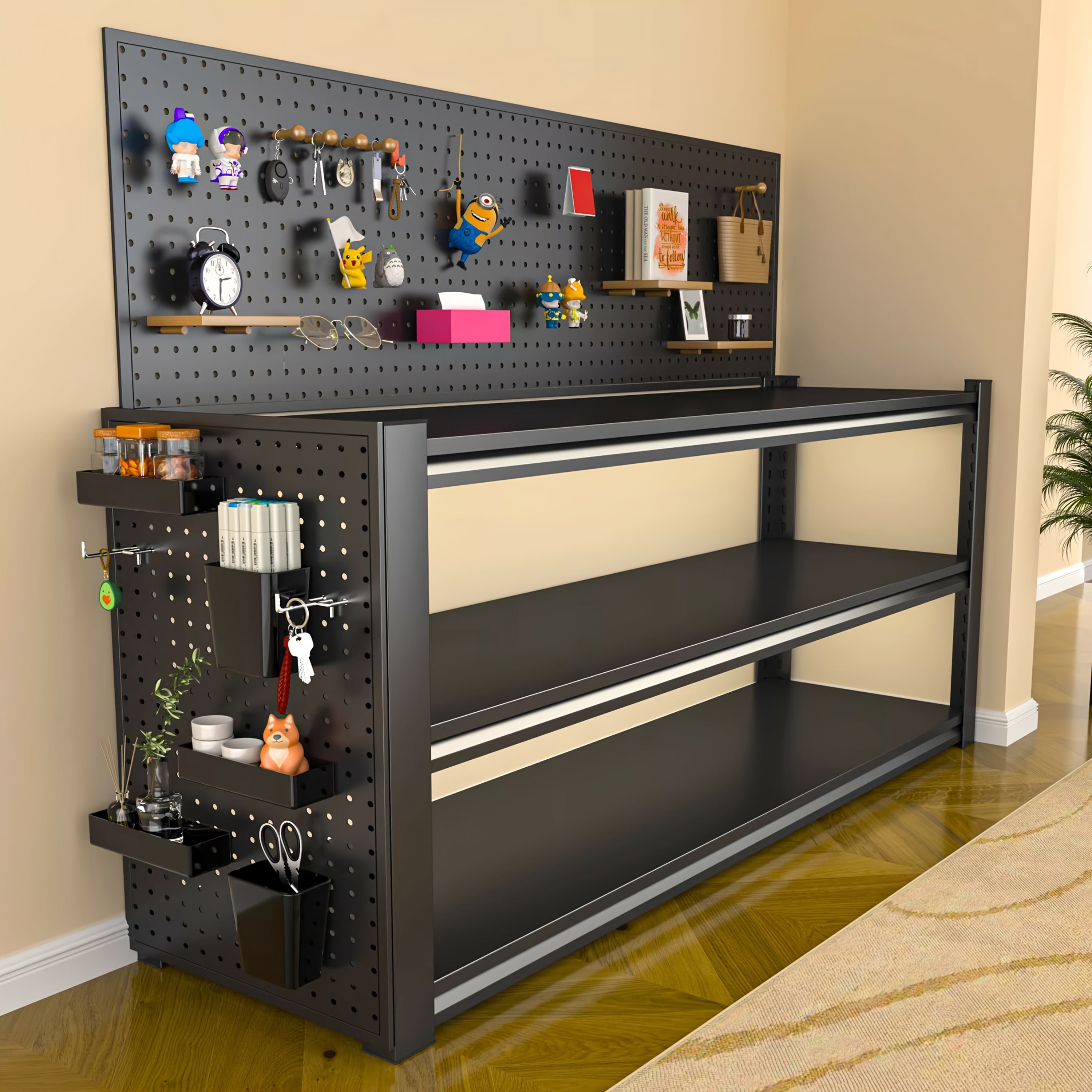 Heavy Duty Adjustable Garage Shelving Unit - 1600LB Capacity, Extra Wide 35.5"