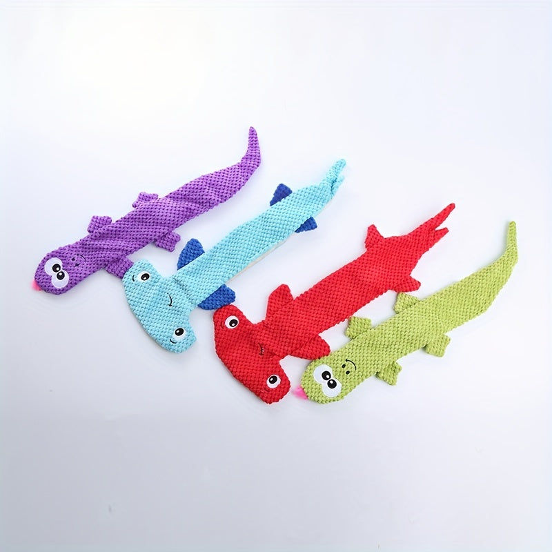 Plush Lizard Shaped Toy For Dog Toy Cartoon Doll Dog Chew Toy Puppy Molar Teeth Cleaning Toy For Pet