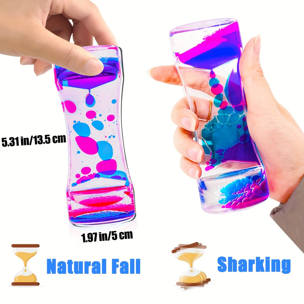 Liquid Motion Bubbler Sensory Toys - Calming Fidget Toys with Mesmerizing Visual Effects for Adults and Kids - Perfect Party Favors, Classroom Rewards, Christmas Stocking Stuffers and Goodie Bag Fillers