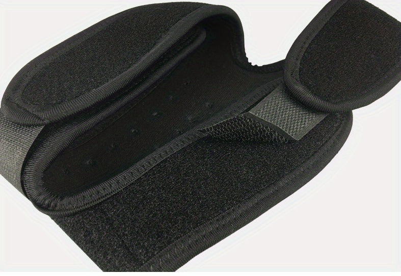 1pc FlexiSupport Elastic Knee Brace, Polyester & Nylon High Stretch Patella Stabilizer, Pull-On Knee Pad for Sports, Cycling, Mountaineering, Basketball, Soccer - Uncharged Knee Support Strap