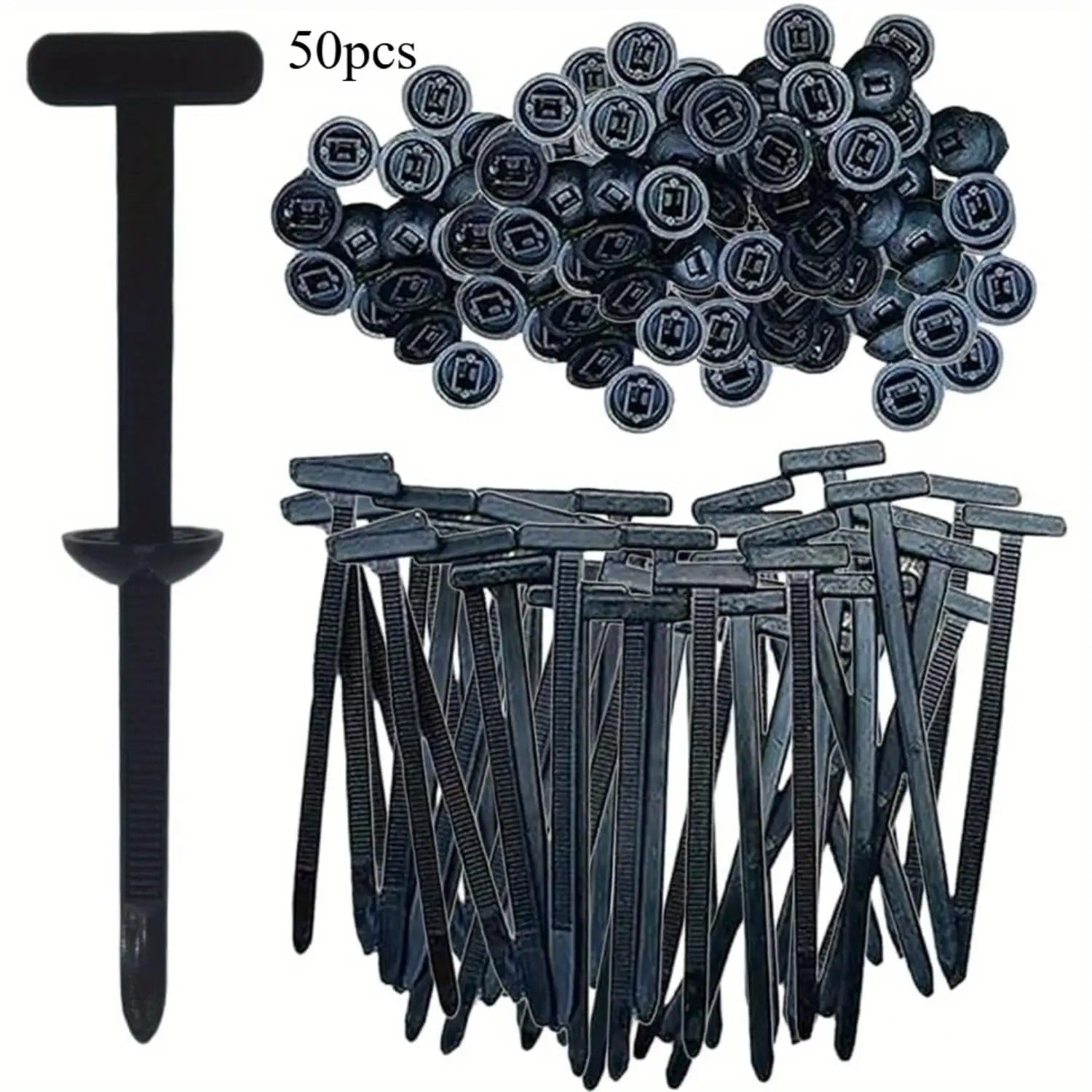 100/20/30/50pcs Heavy-Duty Nylon Cable Tie Buckles - Heavy Duty Plastic Cable Ties