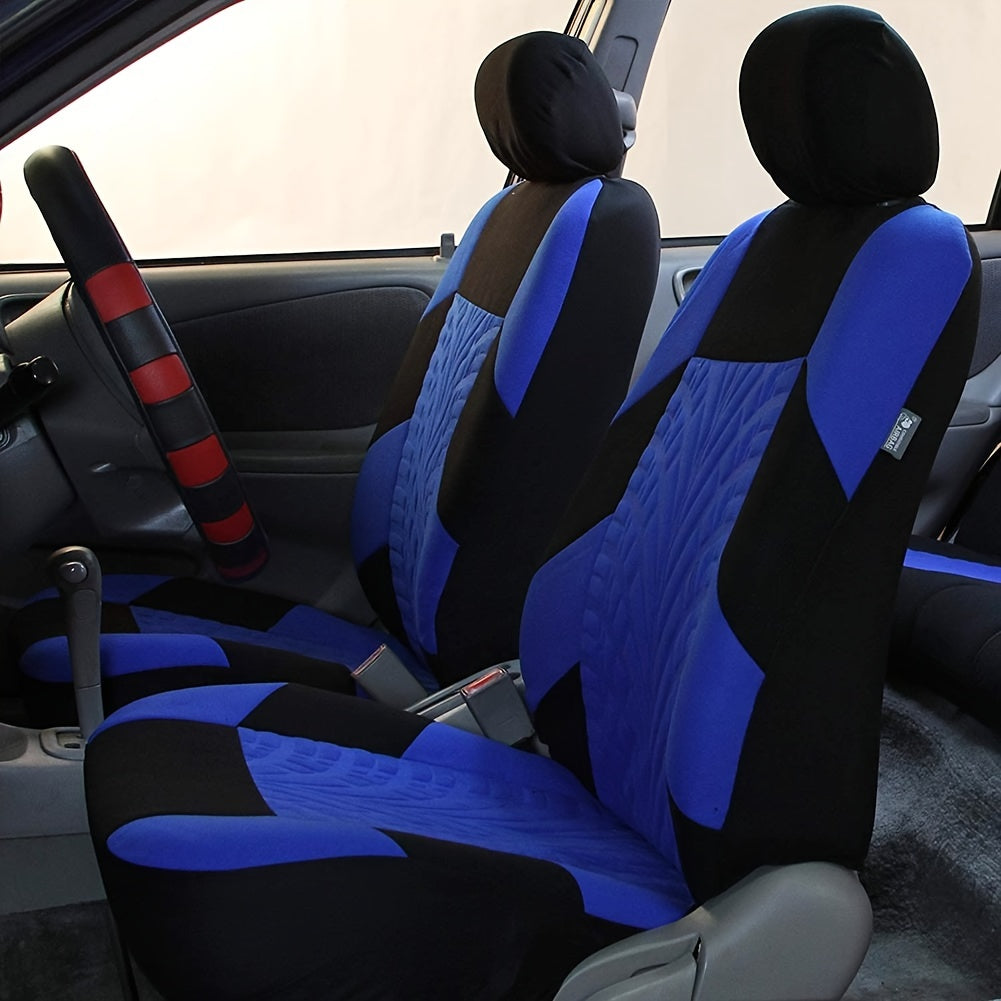 Front Pair Car Seat Covers, Breathable Polyester Split Automotive Front Seat Cushion Covers, Vehicle Seat Protectors Universal For Cars, Trucks Christmas Gift