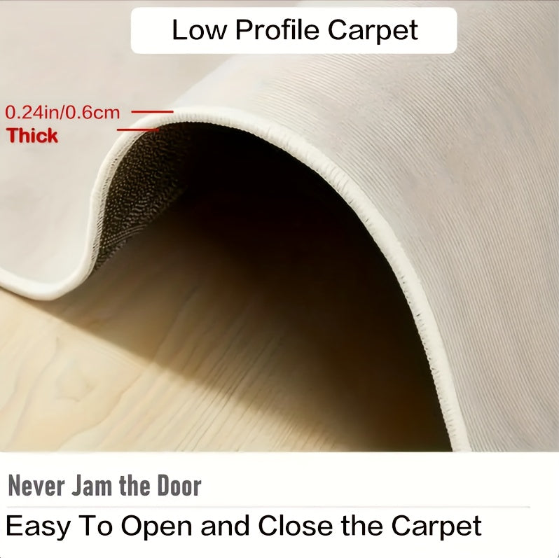 Luxury Modern Black, White & Red Circle Pattern Area Rug - Ultra-Soft Crystal Velvet, 800gsm, Non-Slip Backing, Machine Washable for Living Room, Bedroom, Kitchen, and More, Rugs for Living Room, Plastic Dot Pattern, Winter W