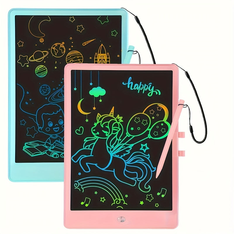 2pcs LCD Writing Board 10 Inches, Toys 3 4 5 6 7 8 9 10 Year Old Boys And Girls, Color Graffiti Board Drawing Board, Gifts For Boys Learning To Walk 3-12 Years Old, Memo Board, Drawing Board