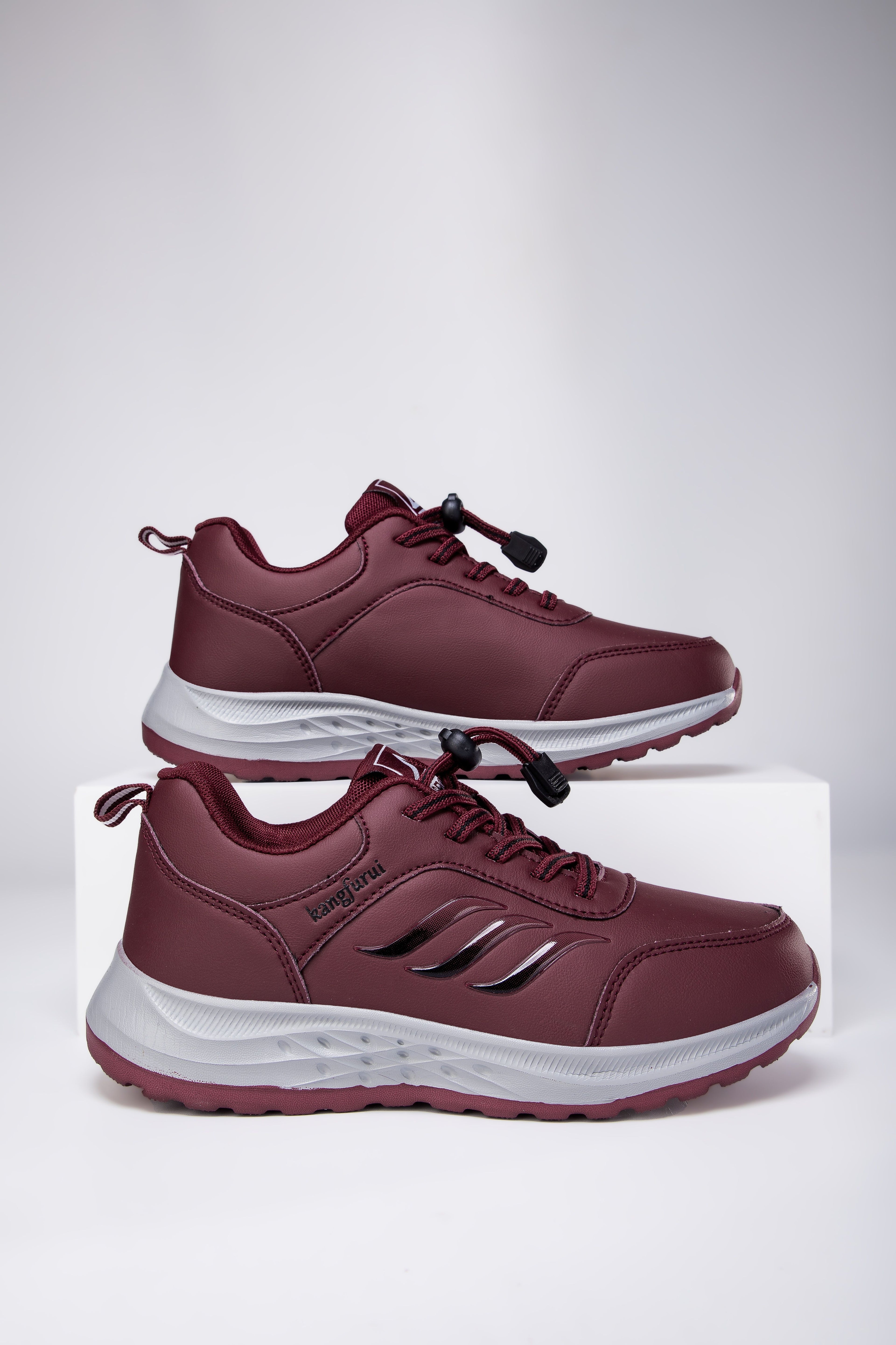 [Waterproof Anti-slip Sports Shoes] Waterproof Anti-slip Women's Drawstring Sports Shoes - Low Top Running Sneakers for Outdoor Gym Jogging Trainers