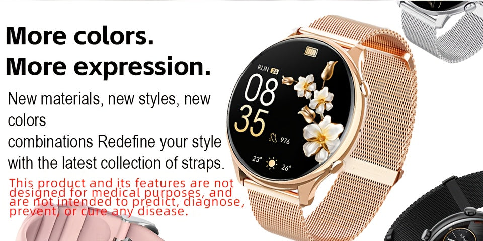 Smartwatch with Wireless Call/Dial, Female Functions, Sleep, 19 Sports Modes, Music Player, Pedometer - Perfect Birthday Gift for Men & Women, Christmas, Halloween, Smartwatches For Android & Ios