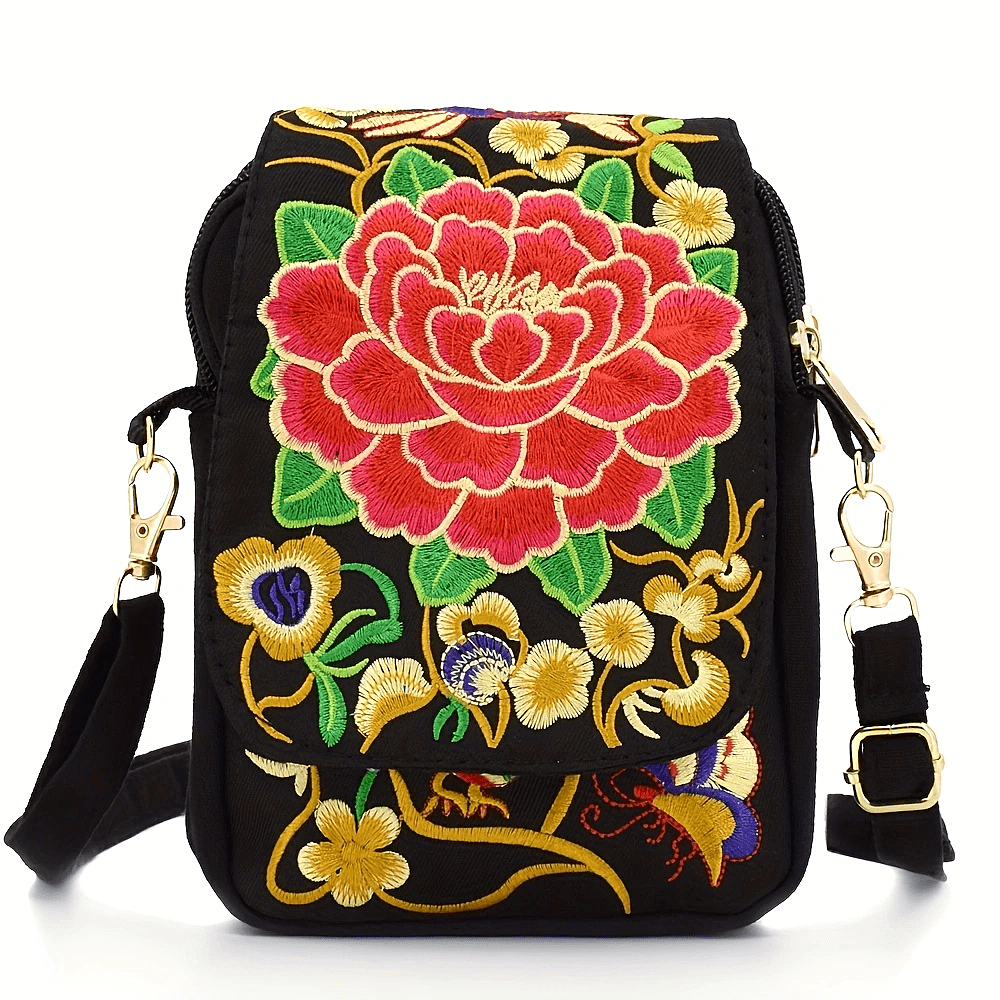 [Embroidered Crossbody] Lightweight Crossbody Bag