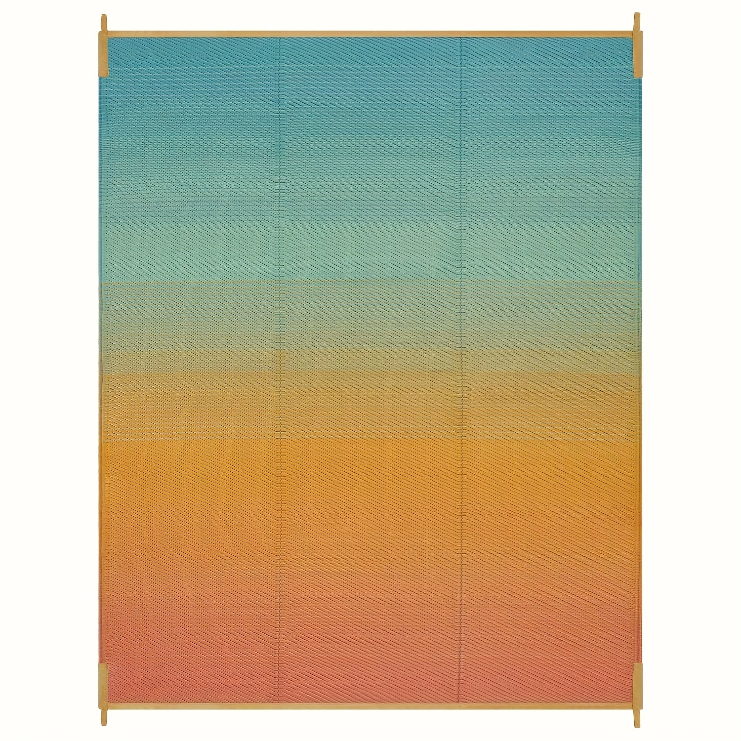 Extra Large Reversible Camping Mat - Durable Polypropylene Indoor/Outdoor Mat for RV, Patio, Backyard, Balcony & Deck - Vibrant Gradient Colors, Hand Wash Only, Outdoor Rugs