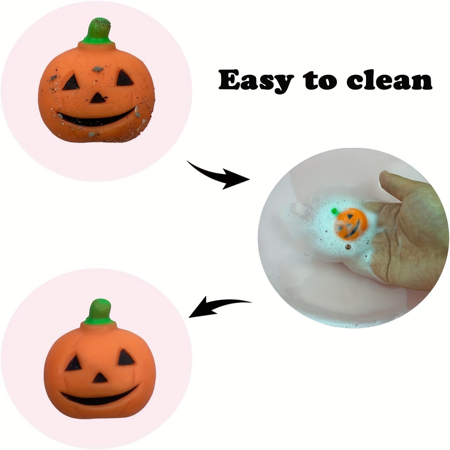 36-Pack Mini Squishy Halloween Toys Set - TPR Stress Relief Squeeze Figurines Ages 8-12 - Variety of Ghosts, Pumpkins, Bats & More
