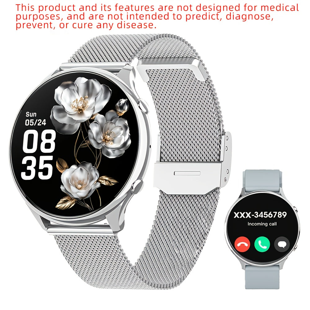 Smartwatch with Wireless Call/Dial, Female Functions, Sleep, 19 Sports Modes, Music Player, Pedometer - Perfect Birthday Gift for Men & Women, Christmas, Halloween, Smartwatches For Android & Ios