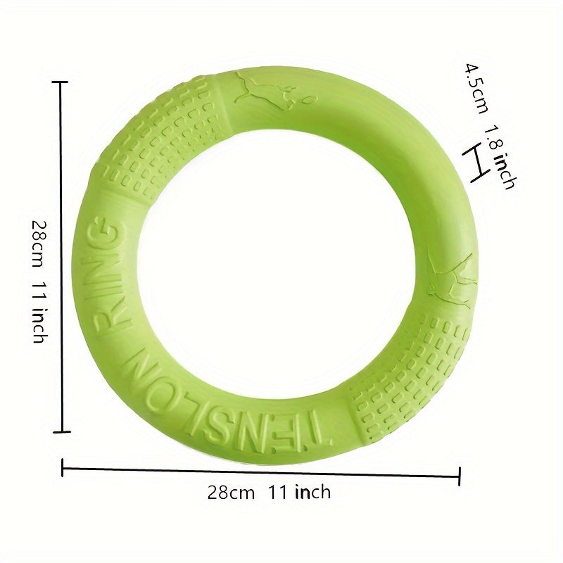1pc Extra-Large Dog Flying Disc - Engaging Chew-resistant Toy for Interactive Fun, Stimulating Exercise & Teeth Cleaning - Perfect for Outdoor Play with Your Pup!