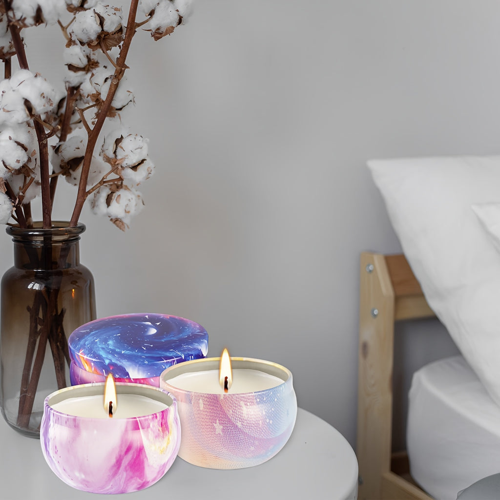 32pcs Natural Soy Wax Scented Candles - 15 Styles with Vibrant Landscape Designs, Aromatherapy for Relaxation & Relax, Perfect for Home Decor, Gifts, Holidays & All Occasions, Festive Gift Item | Artistic Design | Quality Fra