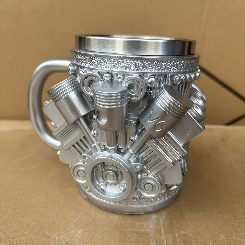 [Unique Engine Mug] Heavy-Duty V6 or V8 Engine Beer & Coffee Mug
