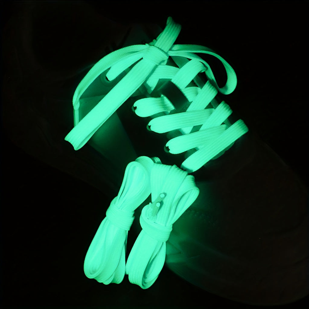 Enhanced Visibility Reflective Luminous Shoelaces for Sneakers & Sports Shoes - Night Running Accessories
