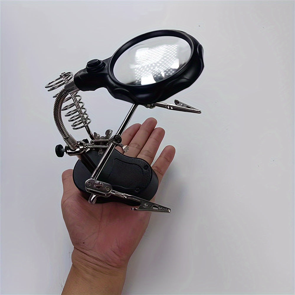 Professional Electronic Inspection & Repair Station with Built-in Lighted Magnifying Glass