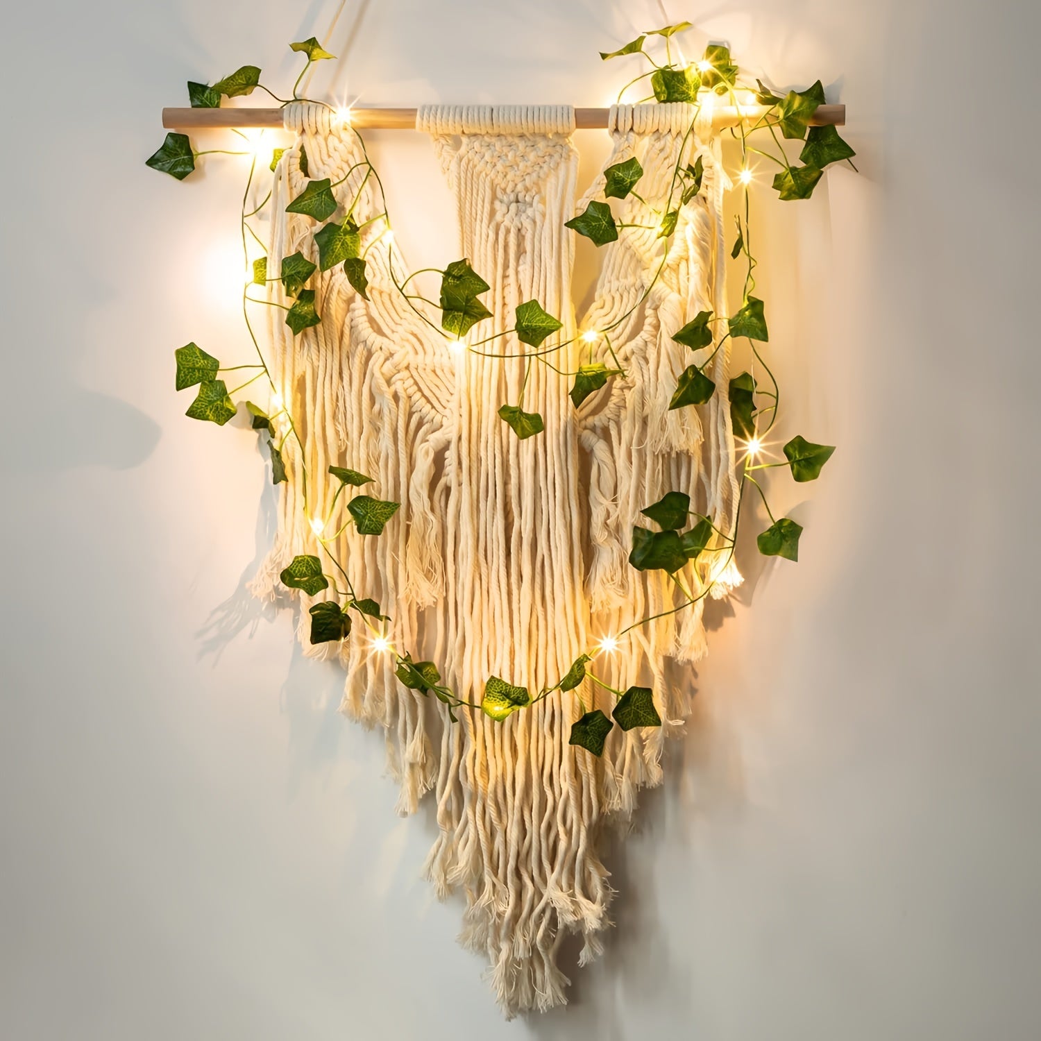 1pc Kinpho Enchanting Green Leaf & Maple LED String Lights - Battery-Powered, Warm Glow Copper Wire with Realistic Greenery for Outdoor Dining, Garden, Balcony, Weddings, and Christmas Decor Halloween decorations, Chrismas de