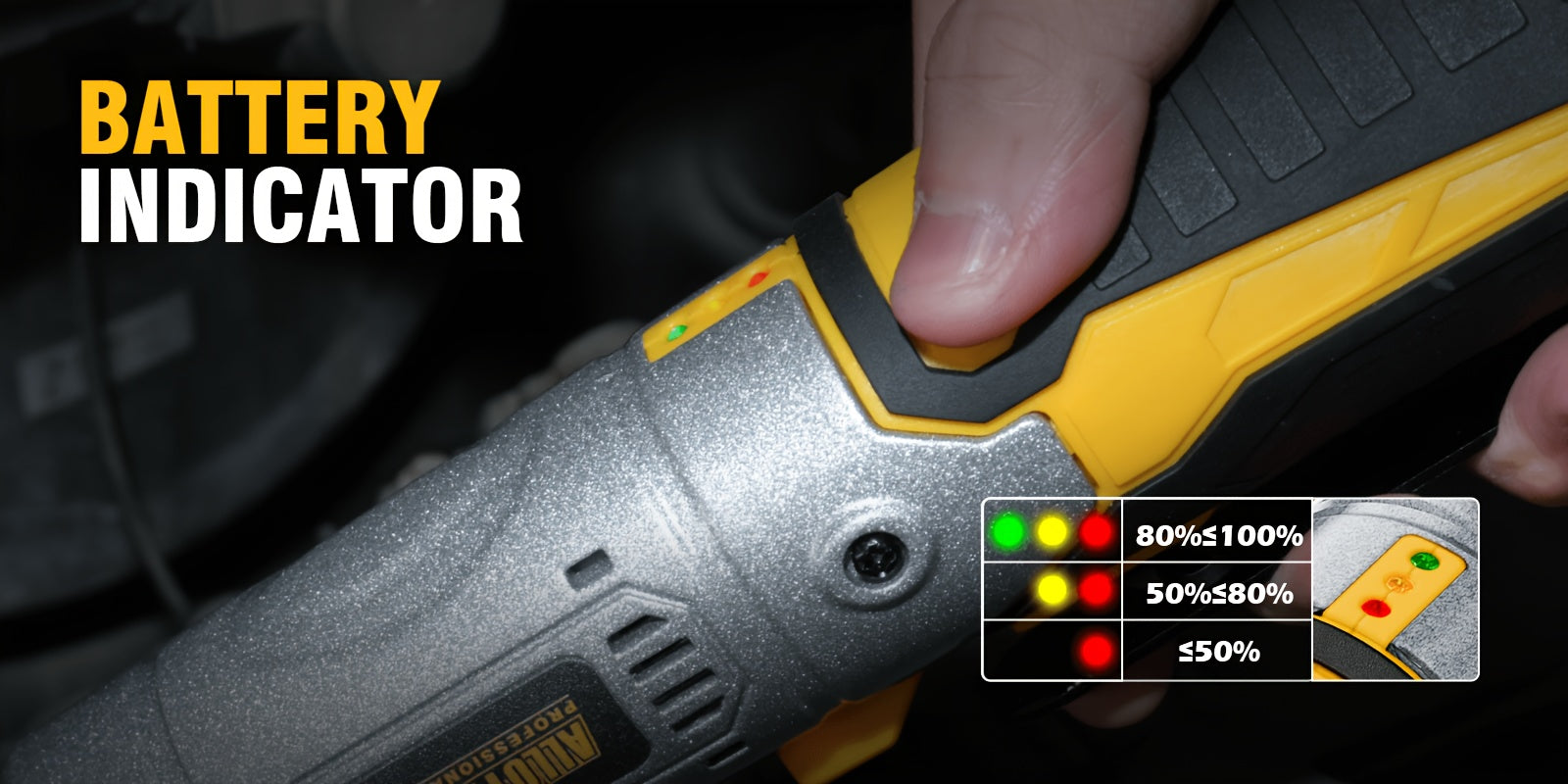 60 Ft-lbs High-Power Cordless Ratchet Wrench Set, 3/8" Drive, 12V, Variable Speed, Includes 2 Rechargeable Batteries,