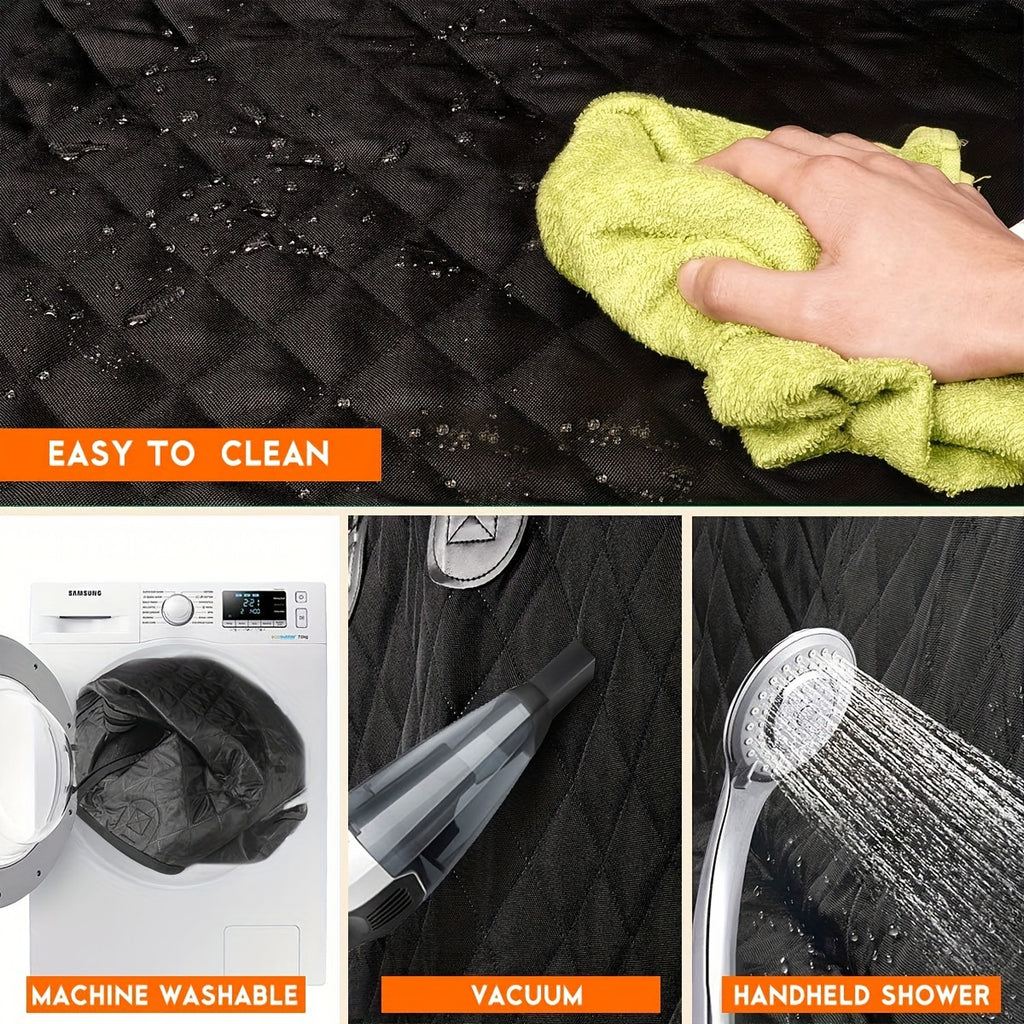 Automotive Pet Pad Rear Seat Double Zipper Pet Cushion Car Dog Mat Vehicle-Mounted Pet Mat