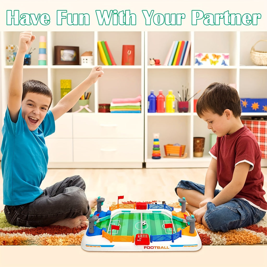 [2-in-1 Interactive Football Game] 1pc Interactive Table Football Game for Youngsters