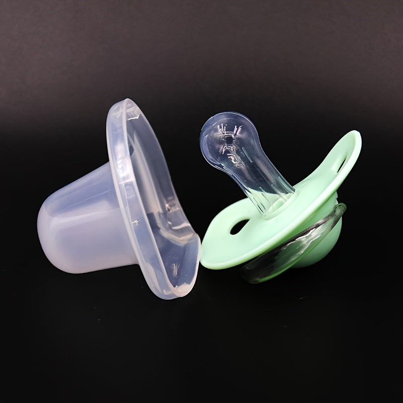 2 Styles Baby Pacifier with Cover - Non-Toxic Soother, Thumb & Cherry Shape with Clip-On Nipple for Teething, & (///) - Sleep Suitable for xxx