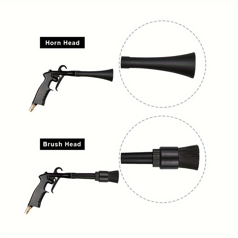 MARFLO Tornado Car Cleaning Gun with 3 Nozzle Attachments,