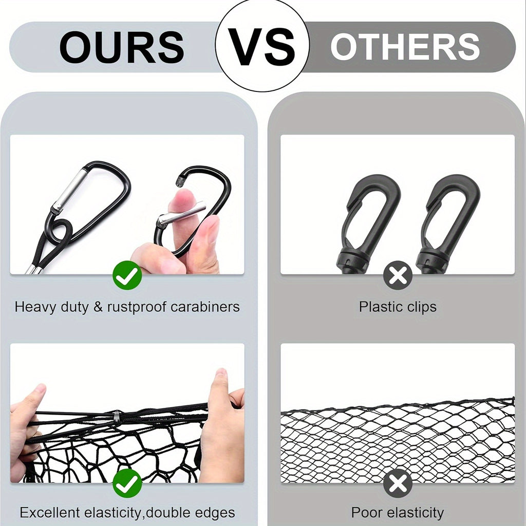 Envelope Trunk Cargo Net for Ford Maverick 2022-2024 Accessories, Heavy Duty Mountain Buckle