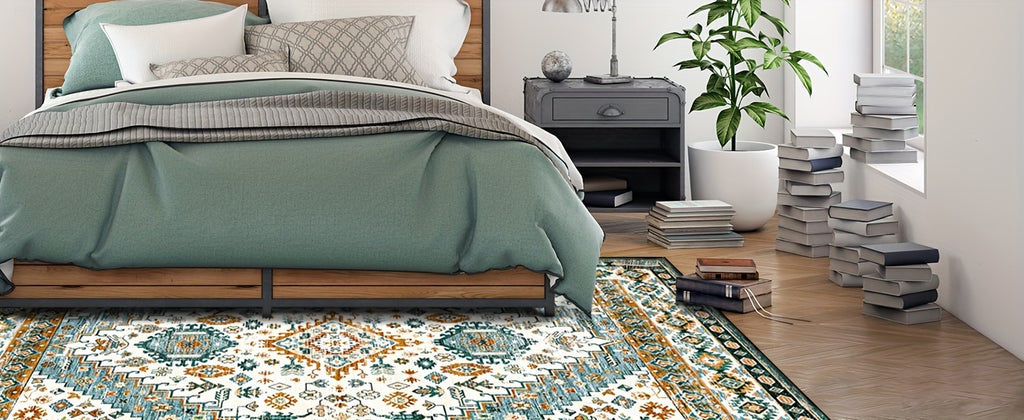 Area Rugs Washable Rugs Low Pile Machine Washable Vintage Rugs For Living Room