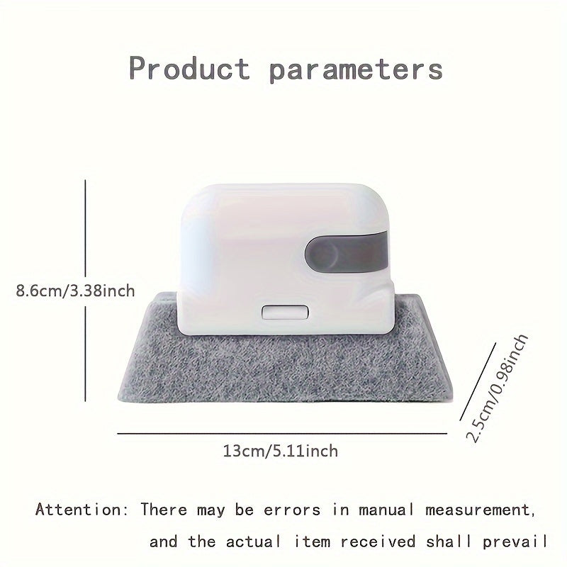 1pc Premium 2-in-1 Window Slot Cleaning Master - Detachable Door and Window Slot Brush, Glass Window Slot Dead Corner Cleaner, Window Sill Gap Brush, Reaches Tight Spaces, Easy to Clean, Durable and Long-Lasting