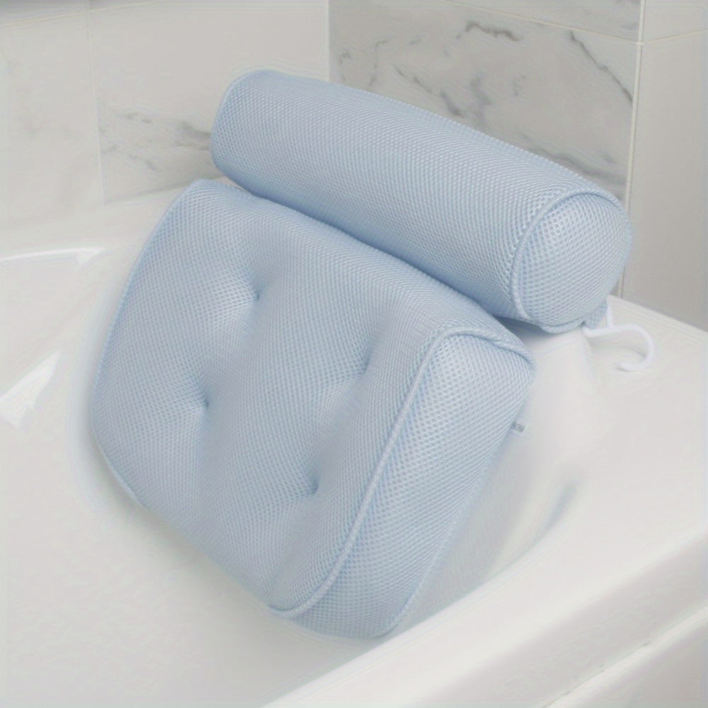 1pc Luxury Spa Bath Pillow with Strong Non-Slip Suction Cups for Comfortable Bathing and Support of Head, Back, Shoulder, and Neck, Valentine's Day gift for girlfriend