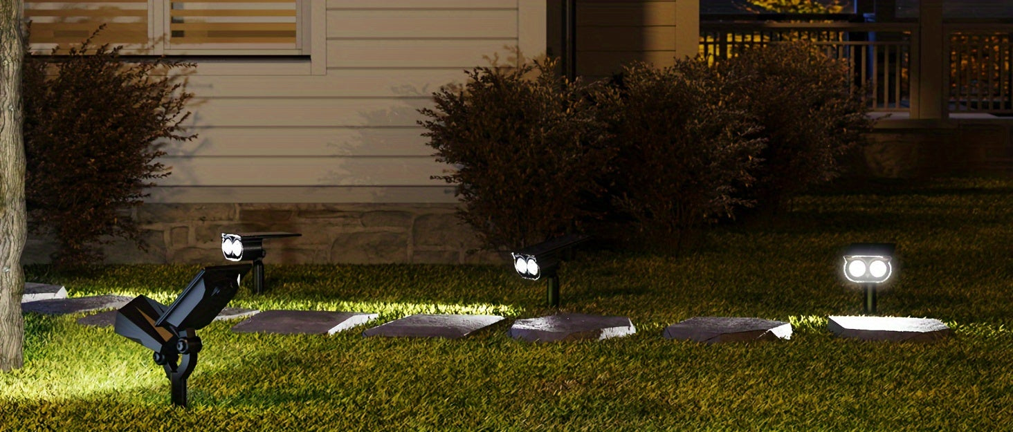SUPERDANNY Solar Outside Lights With 113 Bright LEDs 9000K, Motion Sensor Outdoor Flood Lights Dusk To Dawn With 16ft Cable IP65 Waterproof, Security Light For Garden Barn Porch, 2 Pack