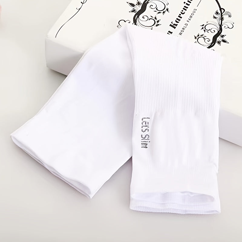 1pair Unisex Ice Silk Arm Sleeves For Summer, Outdoor Sports Sunscreen UV Protection Thin Long Gloves