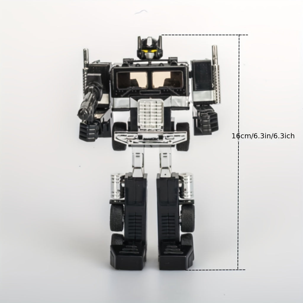 Kids Car Robot Toys Modal, Could Transform From Tractor Trailer To Robot, Black Edition, Reproduction Of 80s Version Collective Toys Gift Set For Fan