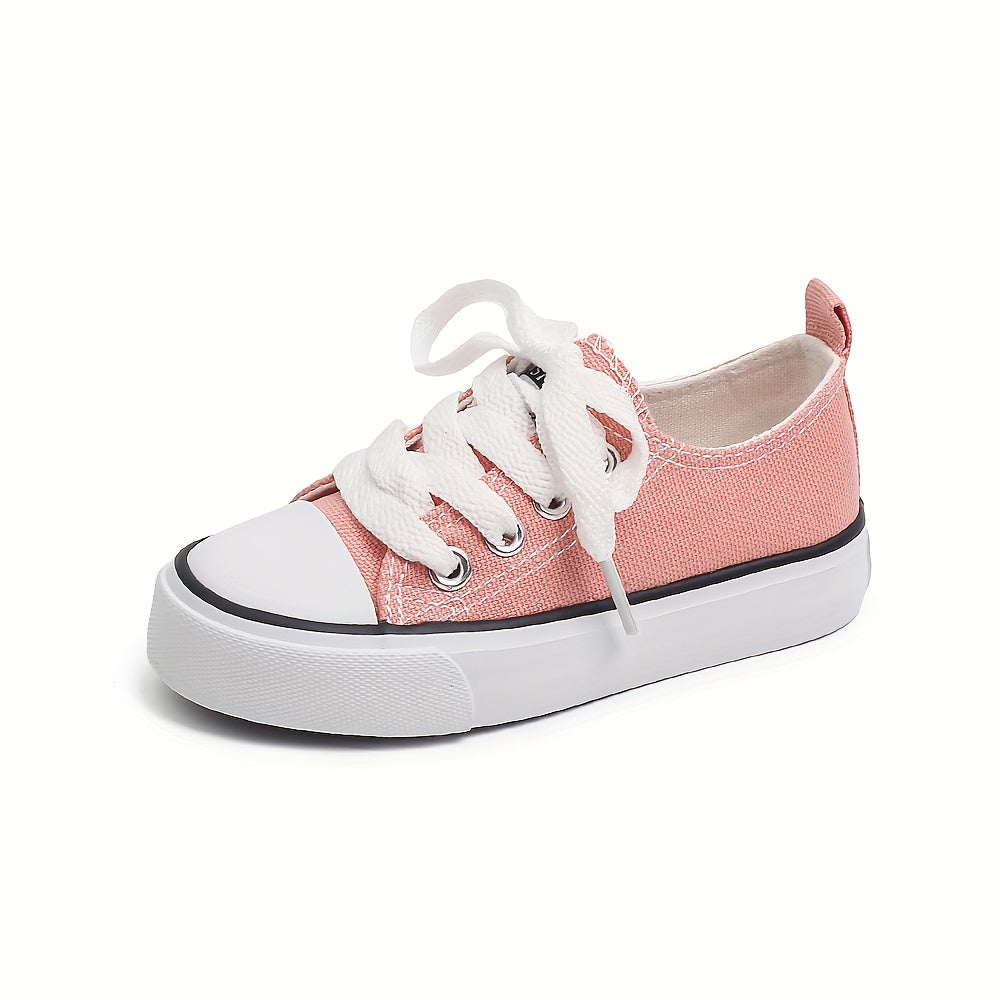 Girls Canvas Sneakers - Ultra-Lightweight & Super Comfortable - Anti-Slip Walking Shoes for Spring & Summer Adventures - Ideal for Outdoor Play