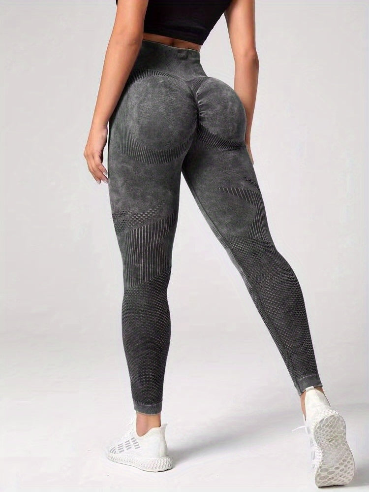 Women's High Waist Yoga Leggings - Elastic and Breathable Fitness Pants for Sports and Activewear
