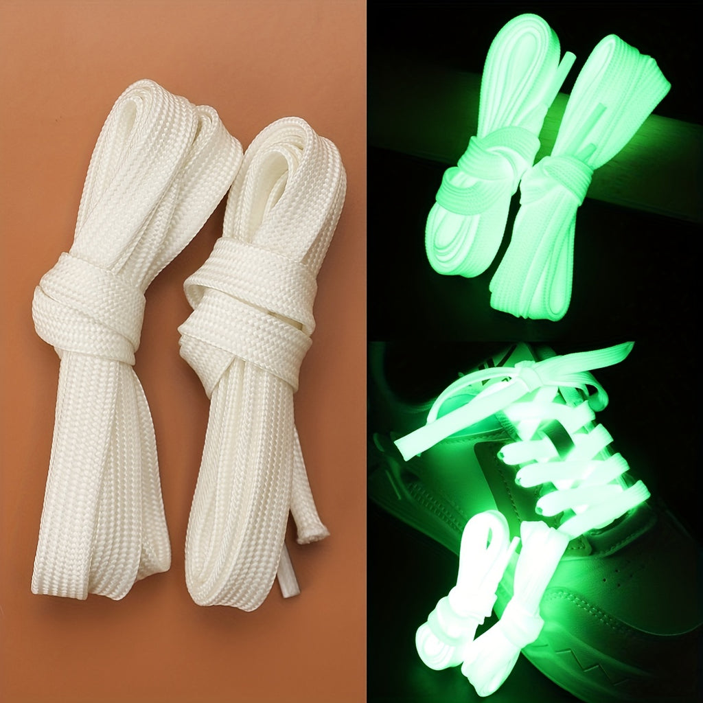 Enhanced Visibility Reflective Luminous Shoelaces for Sneakers & Sports Shoes - Night Running Accessories